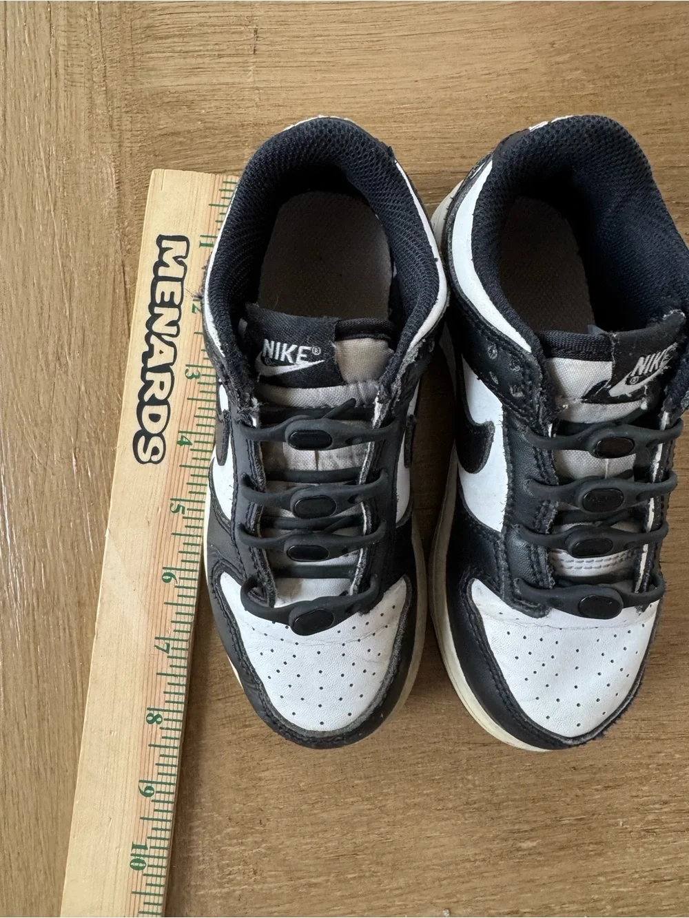 Nike Kids Black and White Low-Top Sneakers